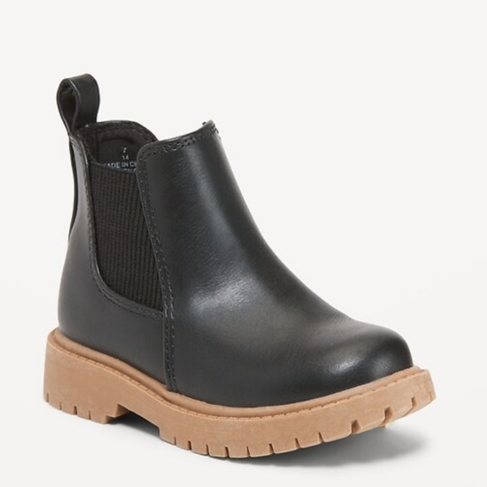 Old Navy Faux Leather Chelsea Boots